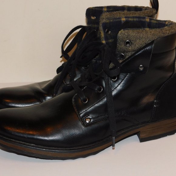 Restoration Maxium Men\'s Ankle Boots With Plaid Lining Size 11 main image 4